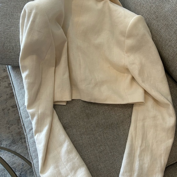A.L.C Andy Cropped Jacket size 8 NWT NEW Color: Ecru - Picture 8 of 8